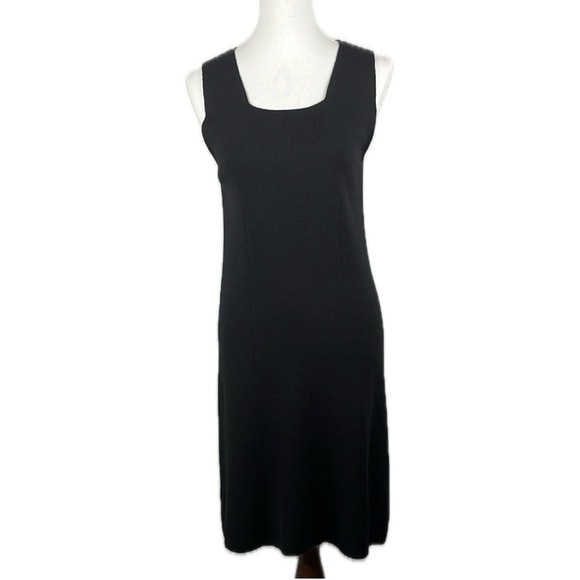 Vintage Parisian Signature 100% Merino Wool Sweater Dress Sz M Minimalist 90’s - Picture 1 of 15